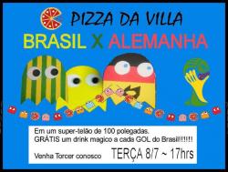 panfleto Jogo Brasil x Alemanha