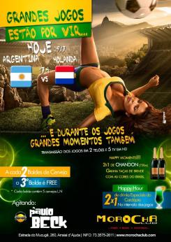 panfleto Jogo Argentina x Holanda