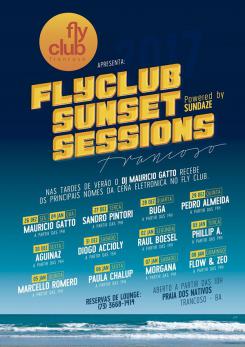 panfleto FlyClub Sunset Sessions: Diogo Accioly