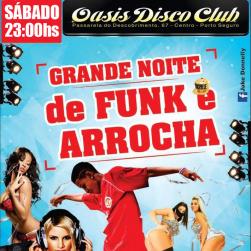 panfleto Grande Noite do Funk e Arrocha