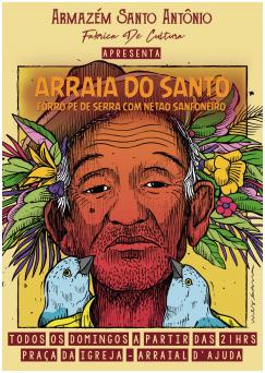 panfleto Arrai do Santo - Forr Kizumba