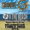 panfleto Groove on the beach