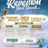 panfleto Reveillon Beat Beach 2018 - Fabiano Arajo e Os 3 de Porto