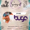 panfleto FlyClub Sunset Parties: Buga