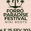 panfleto Forró Paradise Festival Mini Roots