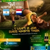 panfleto Jogo Argentina x Holanda