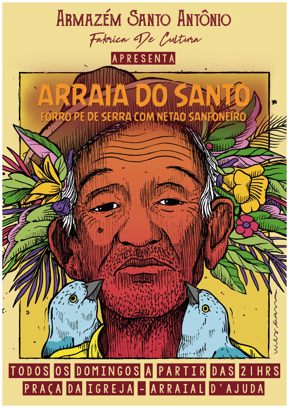 Cartaz  - Armazm Santo Antnio - Praa Brigadeiro Eduardo Gomes, 138, Domingo 3 de Novembro de 2019