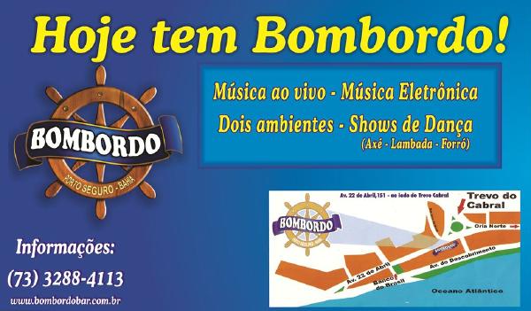 Cartaz  - Bombordo - Av. 22 de abril, 151 - ao lado do trevo do Cabral, Sábado 30 de Maio de 2015
