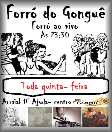 Cartaz  - Gongu Forr Bar - Rua Carlos Alberto Parracho, Quinta-feira 28 de Julho de 2016