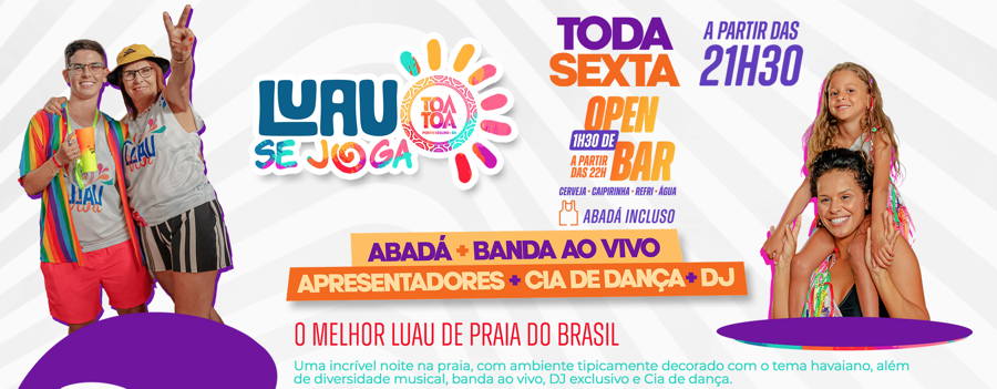 Cartaz  - Complexo de Lazer Ta Ta - Praia de Taperapuan, Sexta-feira 3 de Novembro de 2023