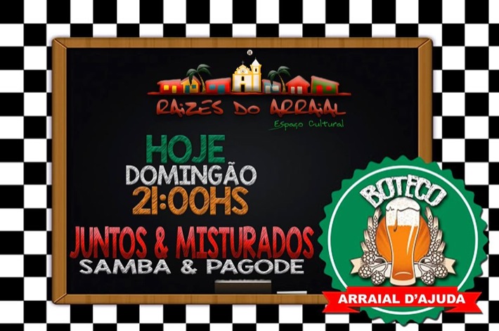 Cartaz  - Razes do Arraial - Praa So Brz, 35, Domingo 28 de Agosto de 2016