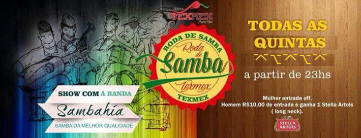 Cartaz  - Milloca TexMex Music Bar - Rua du Mucug, 250, Quinta-feira 9 de Abril de 2015