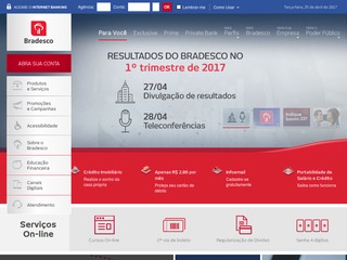 panfleto Banco Bradesco S/A