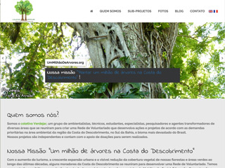 panfleto Coletivo Verdejar -Um milhão de árvores na Costa do Descobrimento