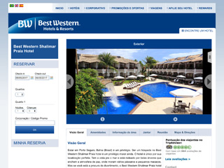 panfleto Best Western Shalimar Praia Hotel 