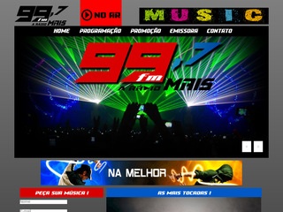 panfleto Rdio 99 FM - A Rdio +